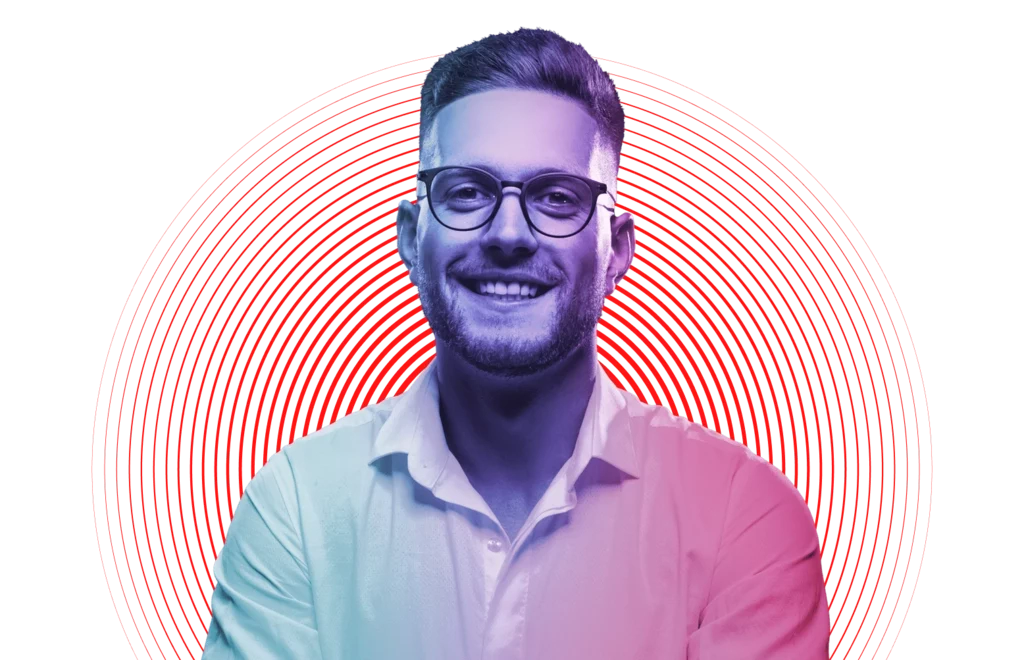 man smiling