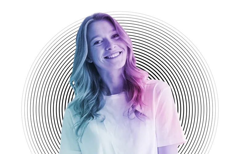 woman smiling