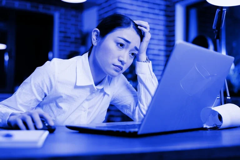 woman at computer