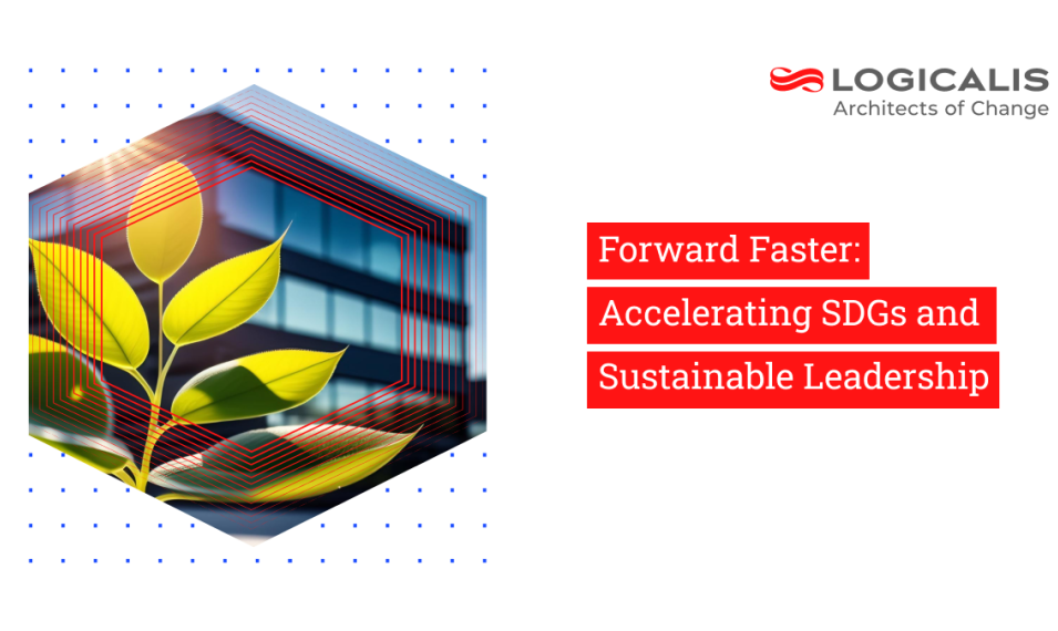 Title image showing - Forward faster: Accelerating SDGs and sustainable leadership